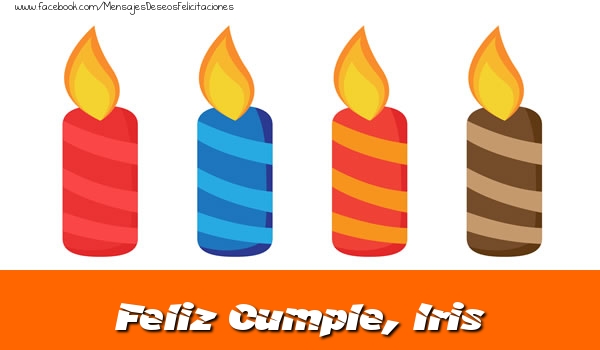 Felicitaciones de cumpleaños - Feliz Cumpleaños, Iris!