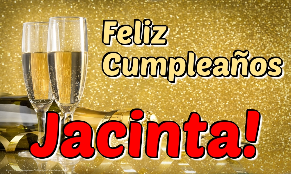 Felicitaciones de cumpleaños - Feliz Cumpleaños Jacinta!