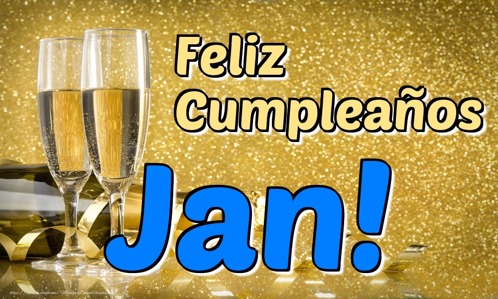 Felicitaciones de cumpleaños - Feliz Cumpleaños Jan!