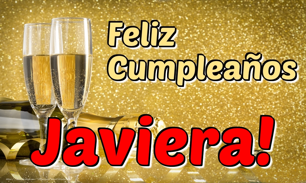 Felicitaciones de cumpleaños - Champán & Hombres | Feliz Cumpleaños Javiera!