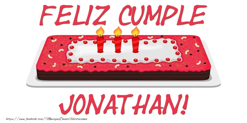 Felicitaciones de cumpleaños - Tartas | Feliz Cumple Jonathan!