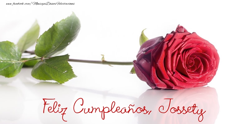 Felicitaciones de cumpleaños - Felicidades, Jossety!