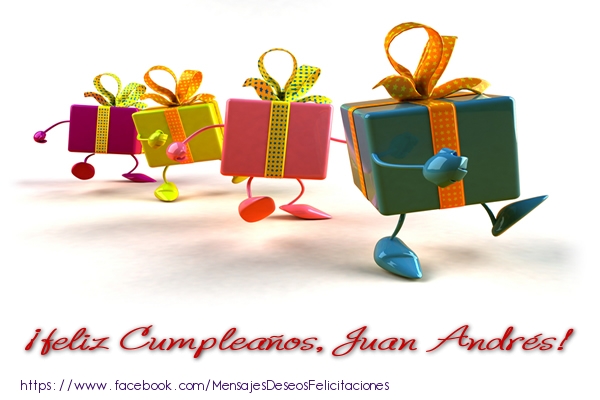Felicitaciones de cumpleaños - Regalo | ¡Feliz cumpleaños, Juan Andrés!