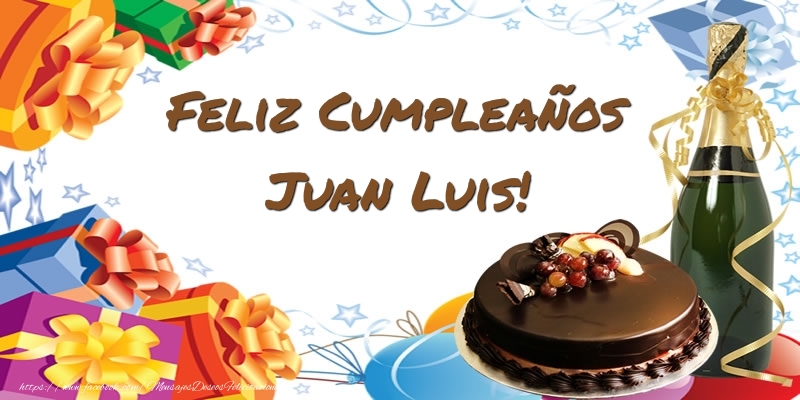 Felicitaciones de cumpleaños - Champán & Tartas & Hombres | Feliz Cumpleaños Juan Luis!