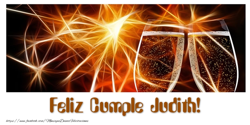 Felicitaciones de cumpleaños - Feliz Cumple Judith!