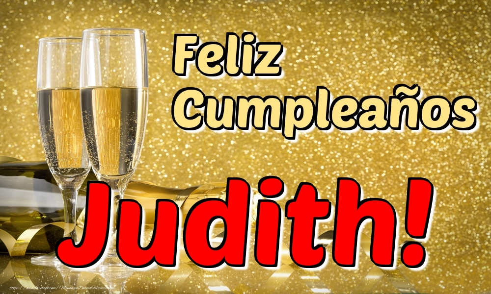 Felicitaciones de cumpleaños - Feliz Cumpleaños Judith!