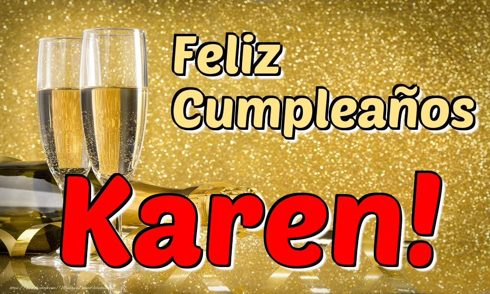 Felicitaciones de cumpleaños - Feliz Cumpleaños Karen!