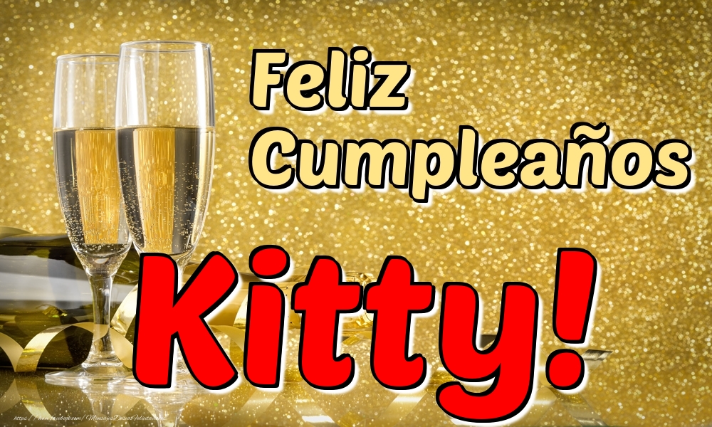 Felicitaciones de cumpleaños - Feliz Cumpleaños Kitty!