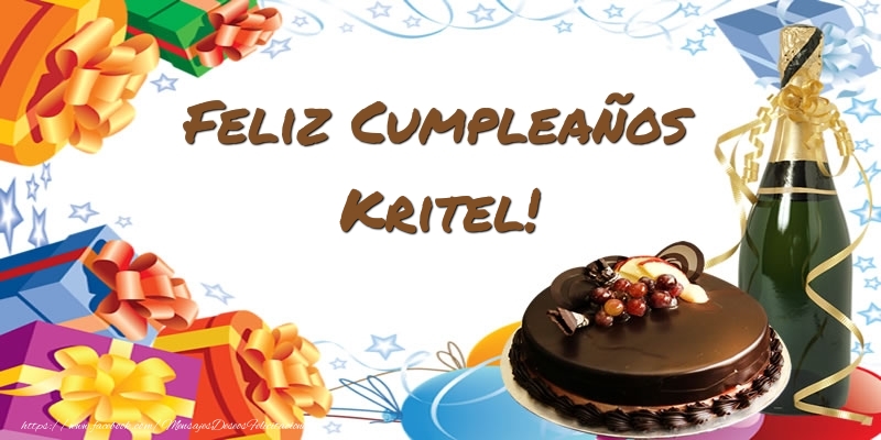 Felicitaciones de cumpleaños - Champán & Tartas & Hombres | Feliz Cumpleaños Kritel!