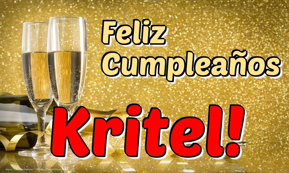 Felicitaciones de cumpleaños - Feliz Cumpleaños Kritel!