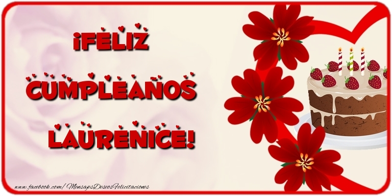 Felicitaciones de cumpleaños - ¡Feliz Cumpleaños Laurenice