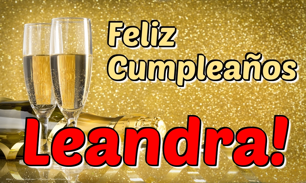 Felicitaciones de cumpleaños - Feliz Cumpleaños Leandra!