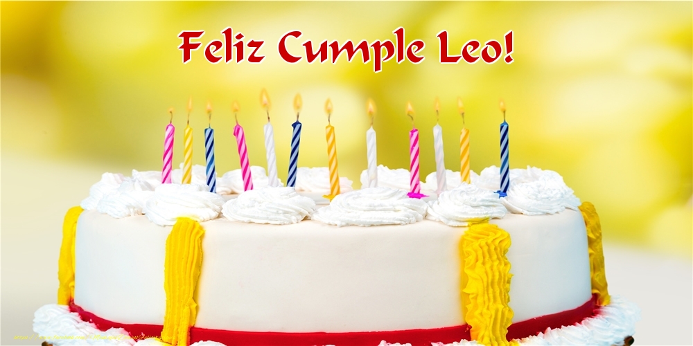 Felicitaciones de cumpleaños - Feliz Cumple Leo!