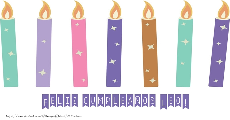 Felicitaciones de cumpleaños - Feliz cumpleaños Leo!