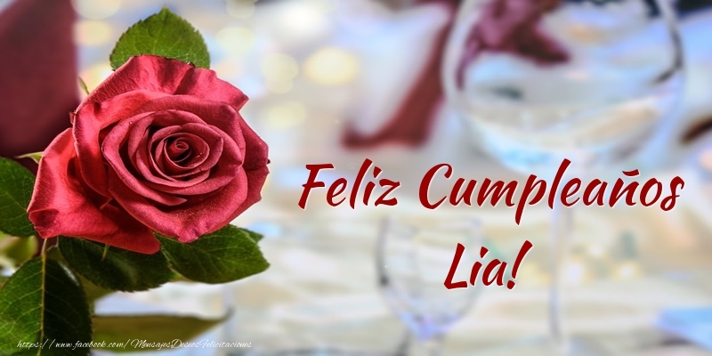 Felicitaciones de cumpleaños - Feliz Cumpleaños Lia!