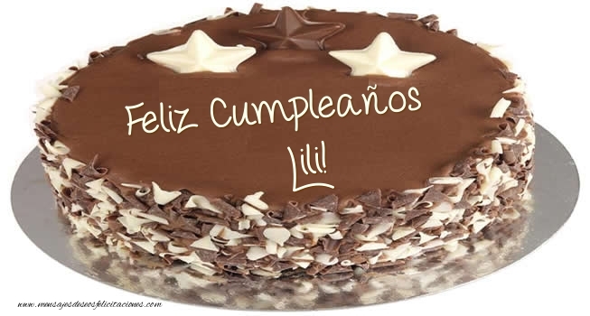 Felicitaciones de cumpleaños - Tartas | Tarta Feliz Cumpleaños Lili!