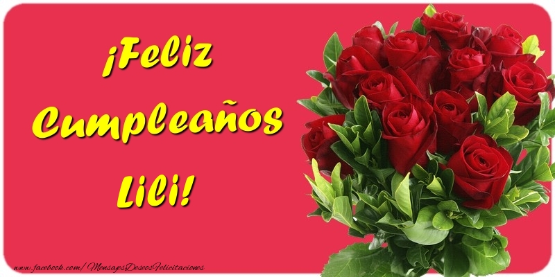 Felicitaciones de cumpleaños - ¡Feliz Cumpleaños Lili