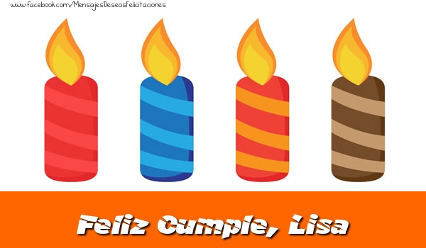Felicitaciones de cumpleaños - Vela | Feliz Cumpleaños, Lisa!