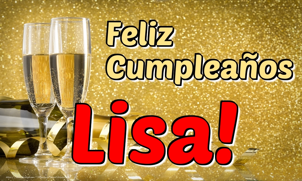 Felicitaciones de cumpleaños - Feliz Cumpleaños Lisa!