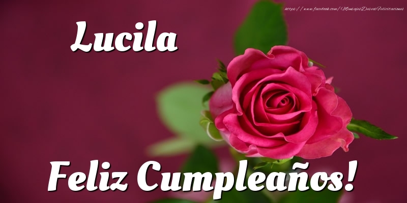 Felicitaciones de cumpleaños - Rosas & Mujers | Lucila Feliz Cumpleaños!