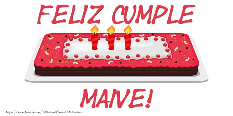 Felicitaciones de cumpleaños - Tartas | Feliz Cumple Maive!