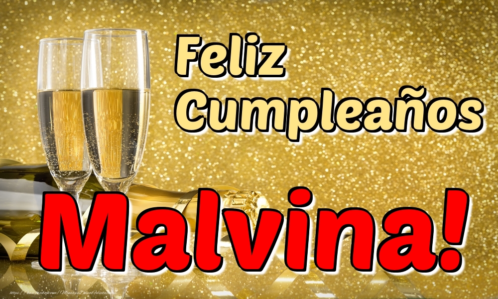 Felicitaciones de cumpleaños - Feliz Cumpleaños Malvina!