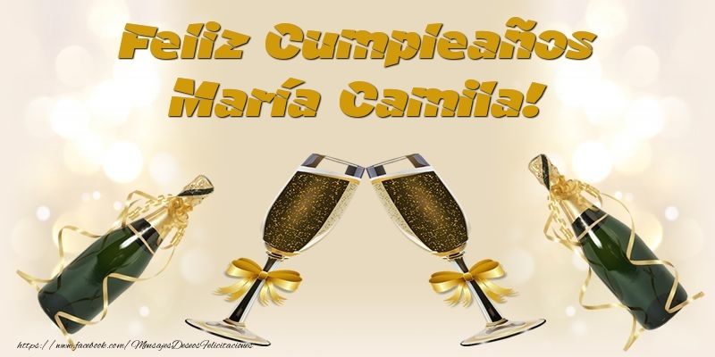 Felicitaciones de cumpleaños - Feliz Cumpleaños María Camila!