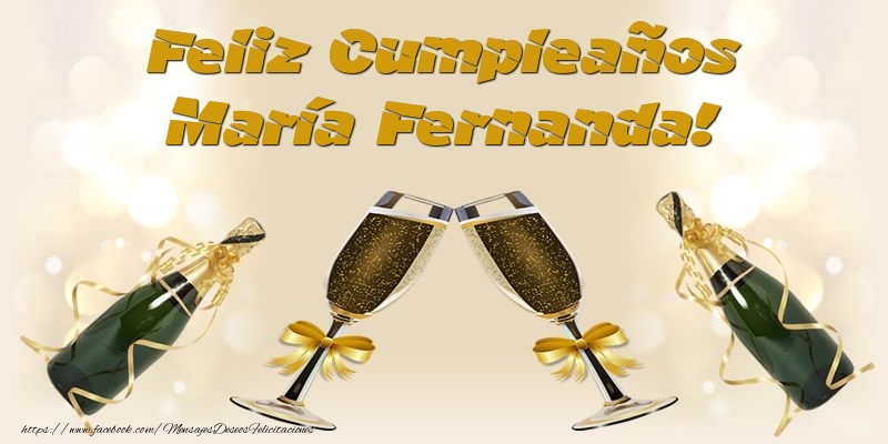 Felicitaciones de cumpleaños - Feliz Cumpleaños María Fernanda!