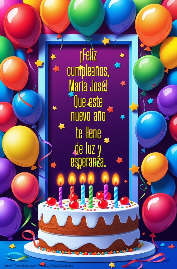 Felicitaciones de cumpleaños - Que este nuevo año te llene  de luz y  esperanza.