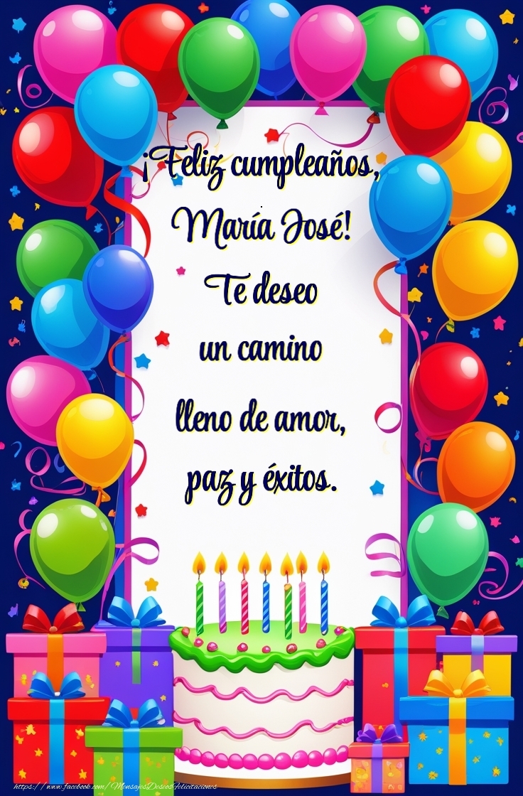 Felicitaciones de cumpleaños - Te deseo  un camino lleno de amor,  paz y éxitos.