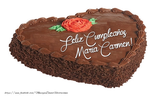Felicitaciones de cumpleaños - Tartas | Tarta Feliz Cumpleaños Maria Carmen!
