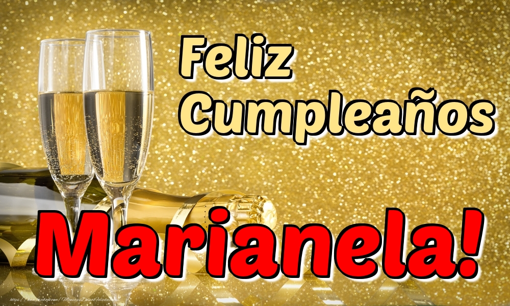 Felicitaciones de cumpleaños - Feliz Cumpleaños Marianela!