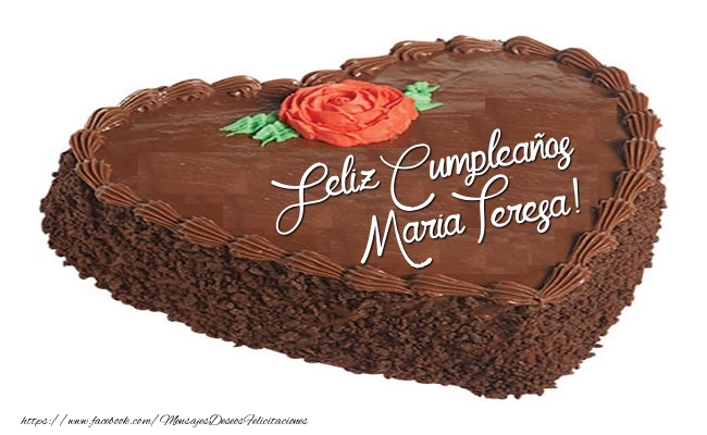 Felicitaciones de cumpleaños - Tartas | Tarta Feliz Cumpleaños Maria Teresa!