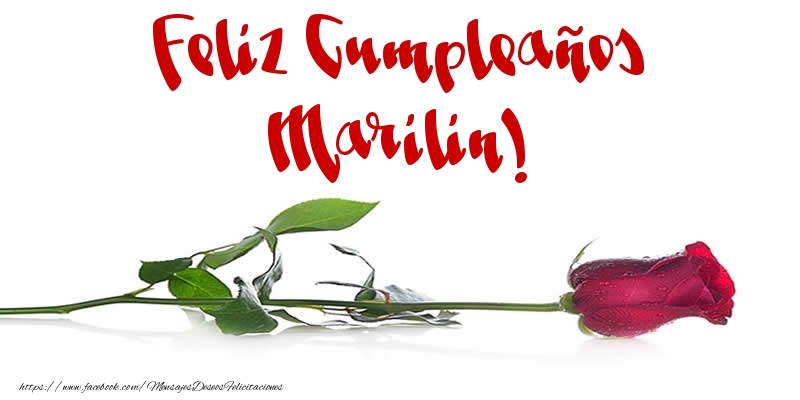 Felicitaciones de cumpleaños - Feliz Cumpleaños Marilin!