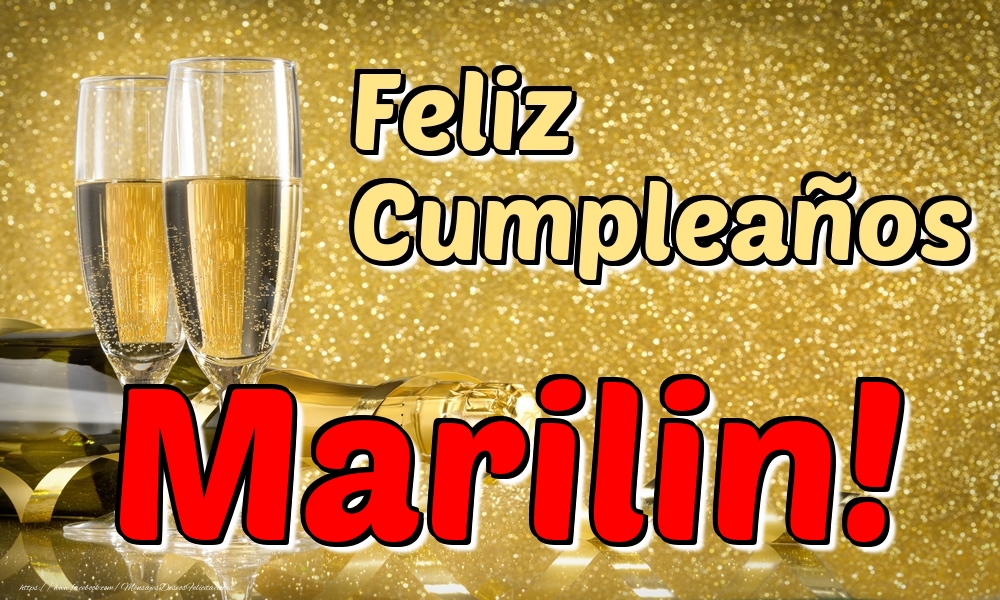 Felicitaciones de cumpleaños - Feliz Cumpleaños Marilin!