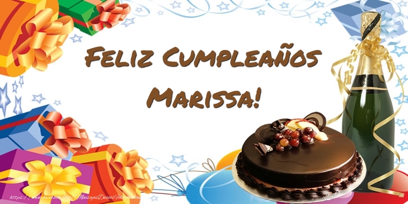 Felicitaciones de cumpleaños - Feliz Cumpleaños Marissa!