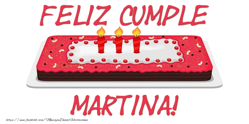 Felicitaciones de cumpleaños - Feliz Cumple Martina!