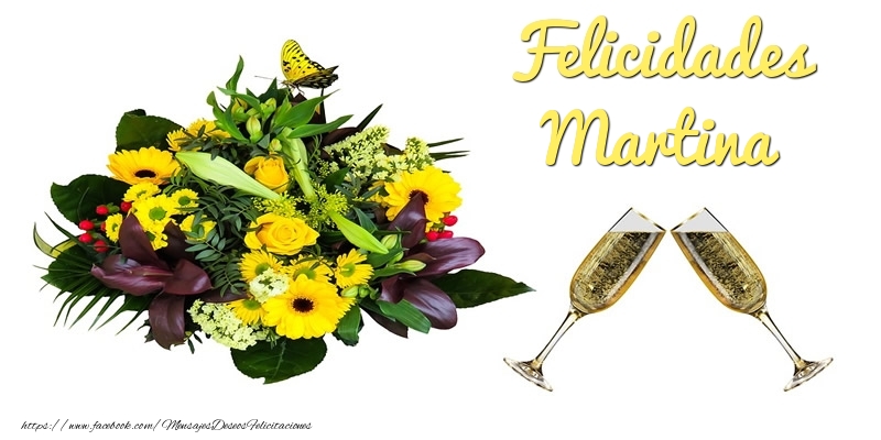 Felicitaciones de cumpleaños - Felicidades Martina