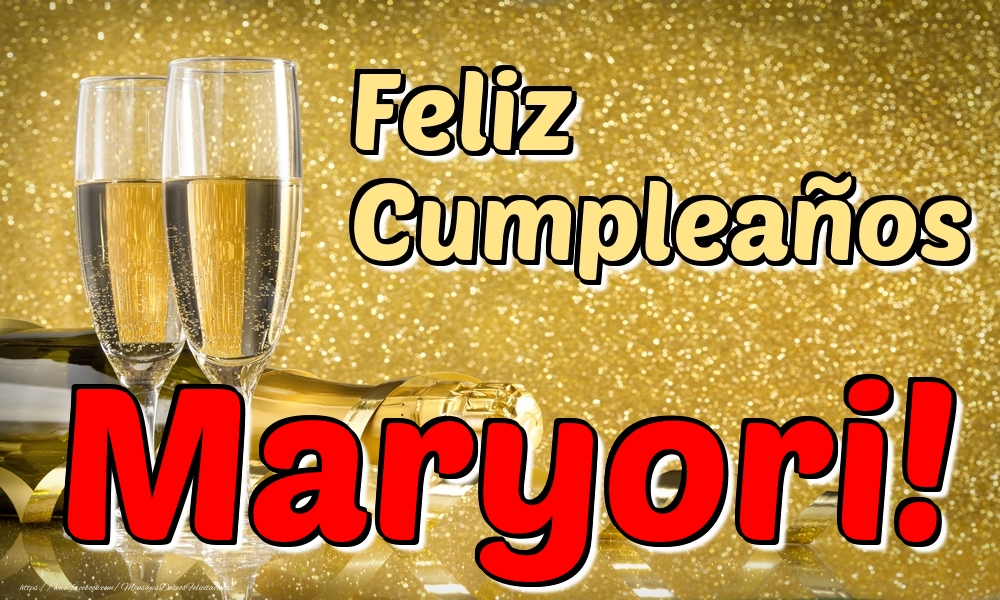 Felicitaciones de cumpleaños - Feliz Cumpleaños Maryori!
