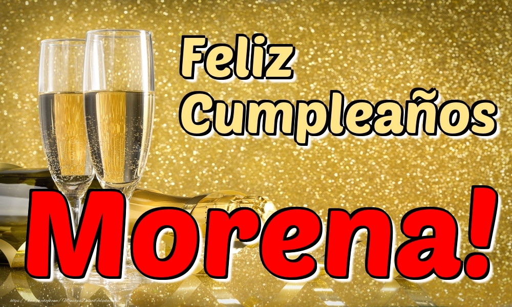 Felicitaciones de cumpleaños - Feliz Cumpleaños Morena!