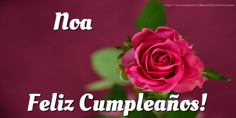 Felicitaciones de cumpleaños - Rosas & Mujers | Noa Feliz Cumpleaños!