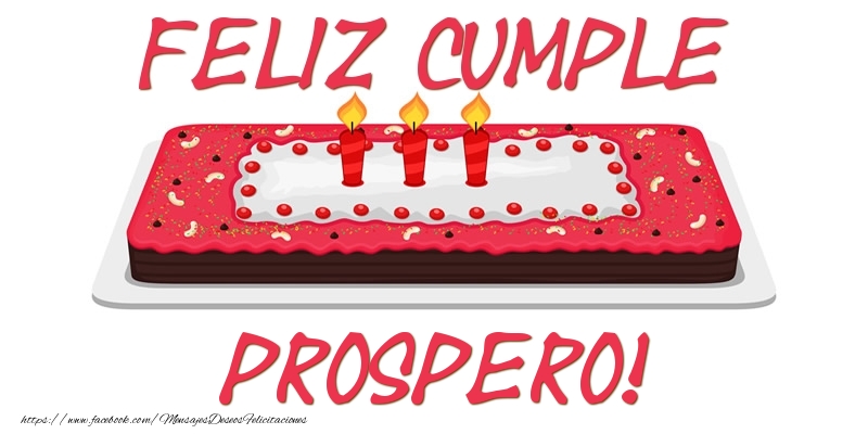 Felicitaciones de cumpleaños - Tartas | Feliz Cumple Prospero!