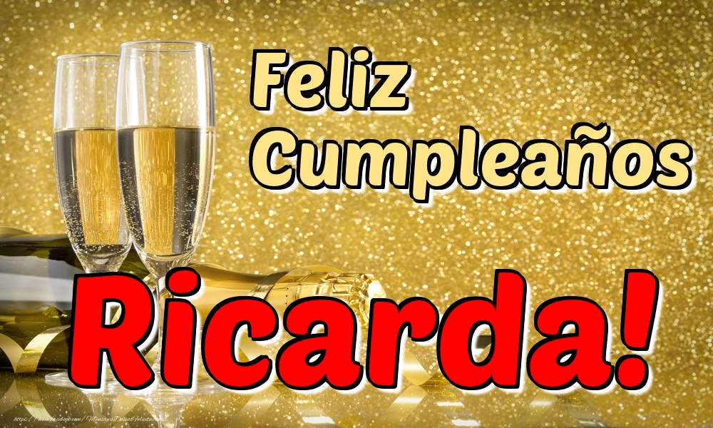 Felicitaciones de cumpleaños - Feliz Cumpleaños Ricarda!