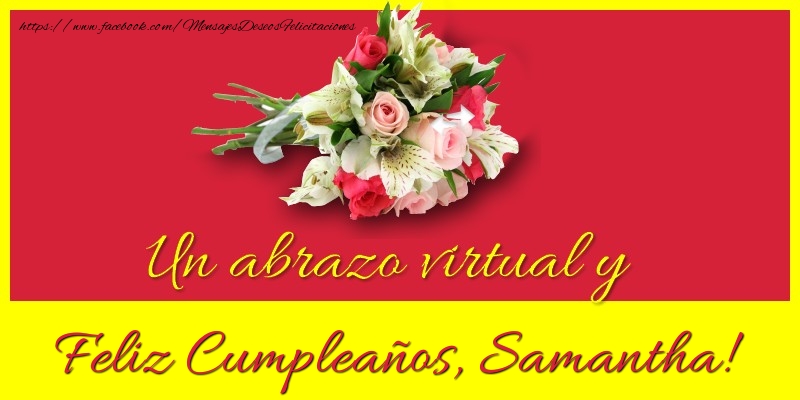 Felicitaciones de cumpleaños - Feliz Cumpleaños, Samantha!