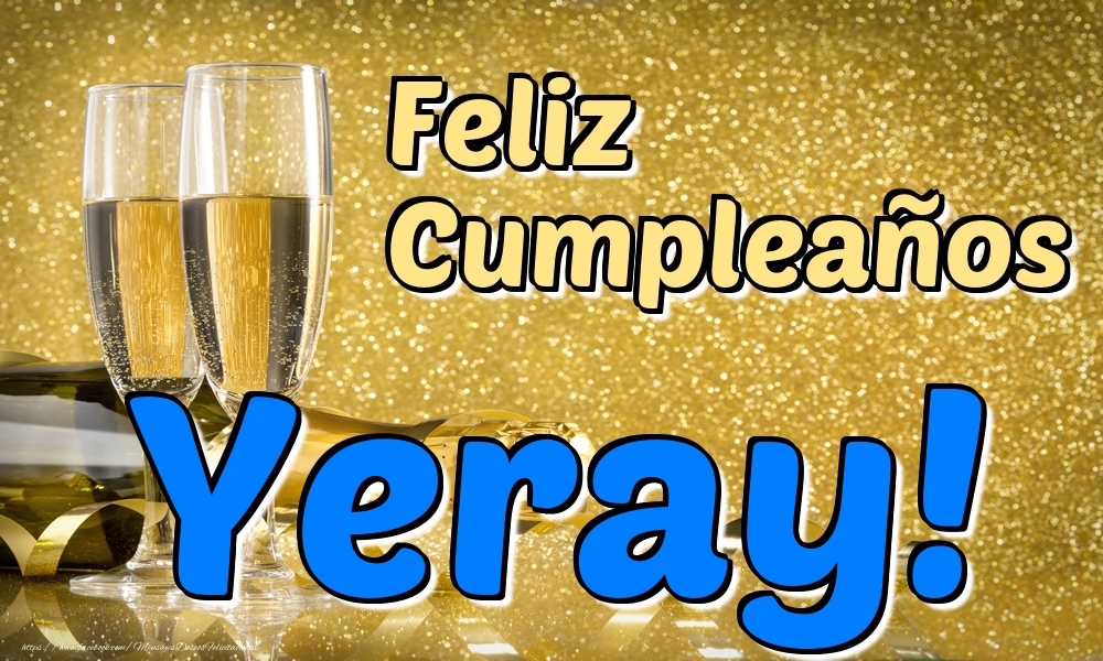 Felicitaciones de cumpleaños - Feliz Cumpleaños Yeray!
