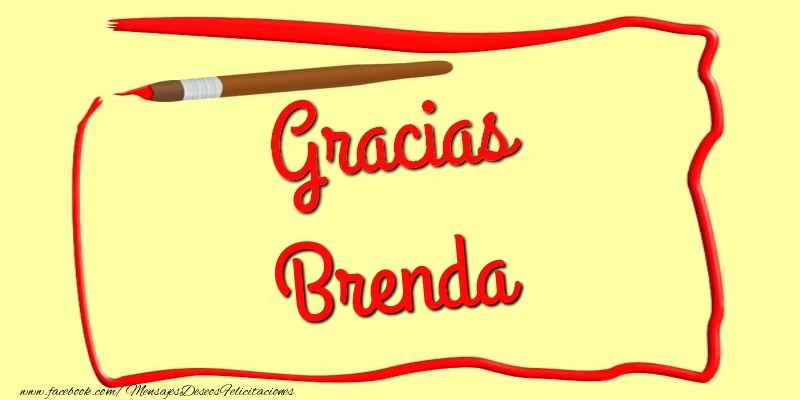 Felicitaciones de gracias - Mensajes | Gracias Brenda