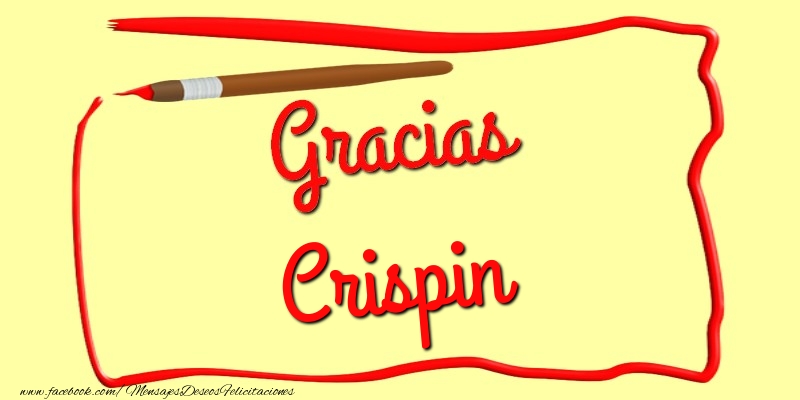 Felicitaciones de gracias - Mensajes | Gracias Crispin