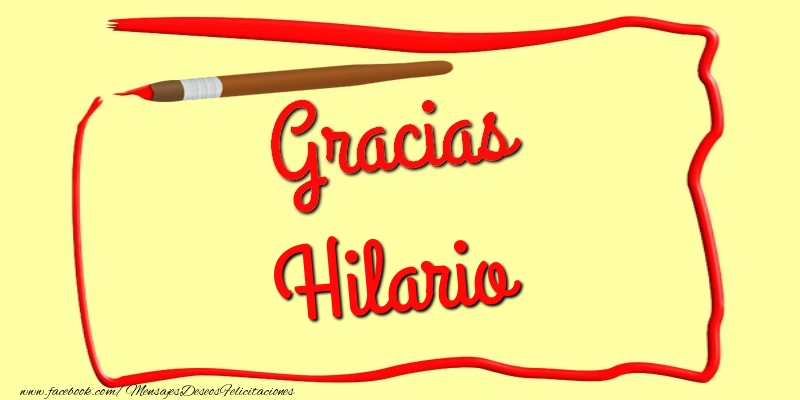Felicitaciones de gracias - Mensajes | Gracias Hilario