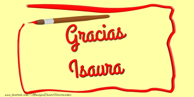 Felicitaciones de gracias - Mensajes | Gracias Isaura
