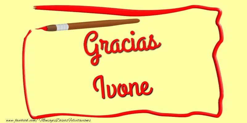 Felicitaciones de gracias - Mensajes | Gracias Ivone